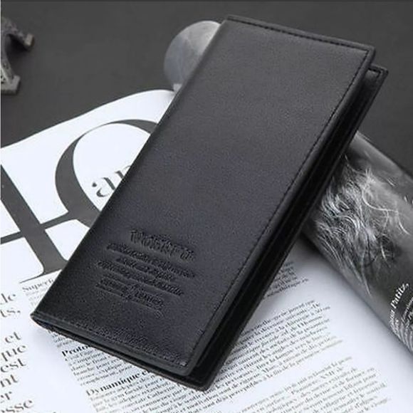 Clutch Billfold Leather Wallet ID Card Holder - Picture 2 of 7